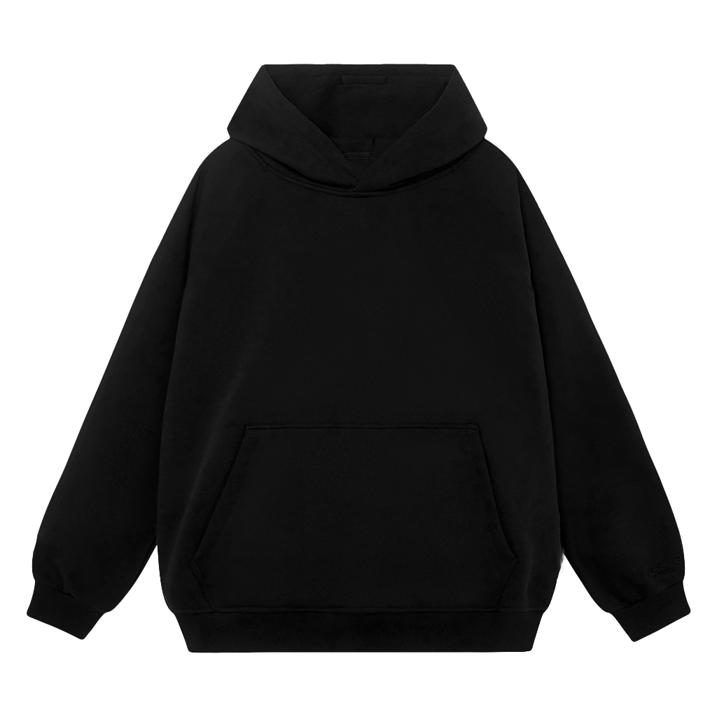 Áo Hoodie nỉ bông form rộng trơn