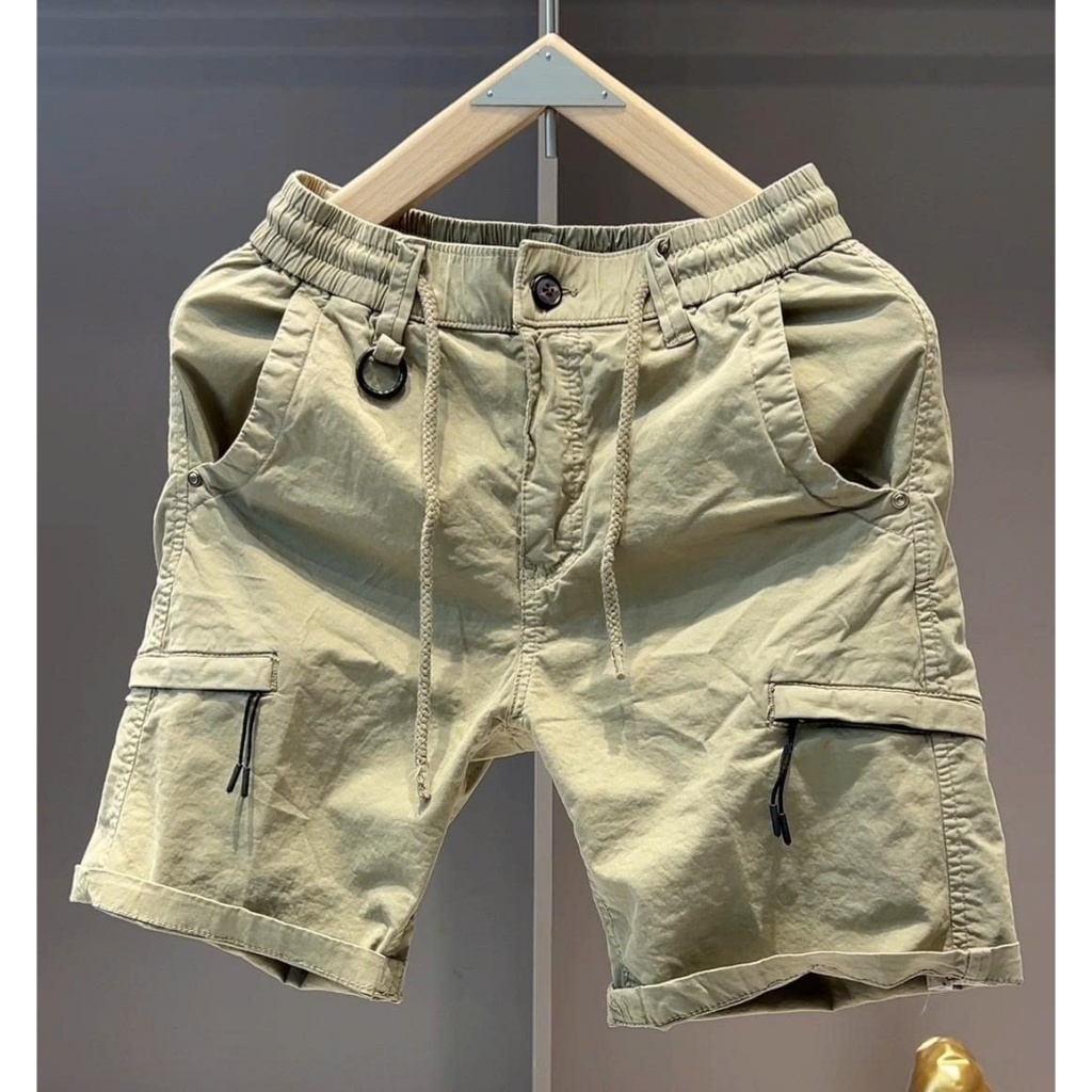 Quần Short kaki túi hộp phong cách